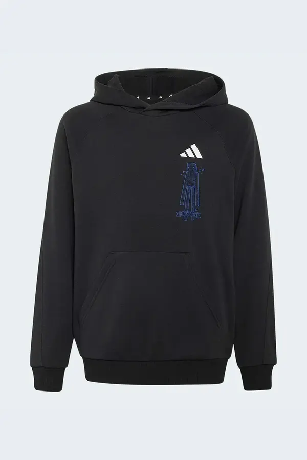 adidas adidas pulover s kapuco otroški z bombažem MINECRAFT