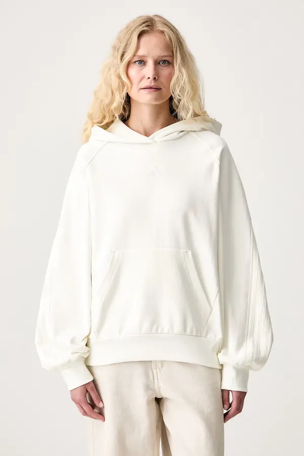 adidas adidas pulover s kapuco ženski bombažen