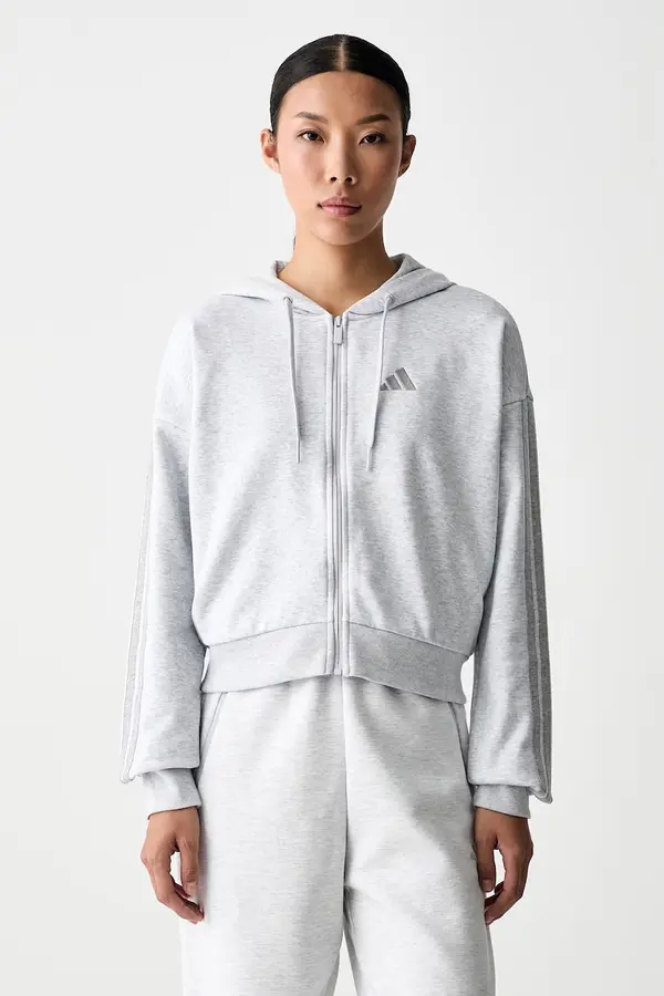 adidas adidas pulover s kapuco ženski z bombažem Essentials
