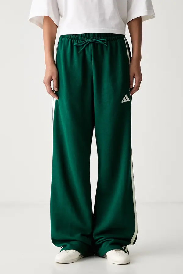 adidas adidas ravne hlače ženske z bombažem Essentials