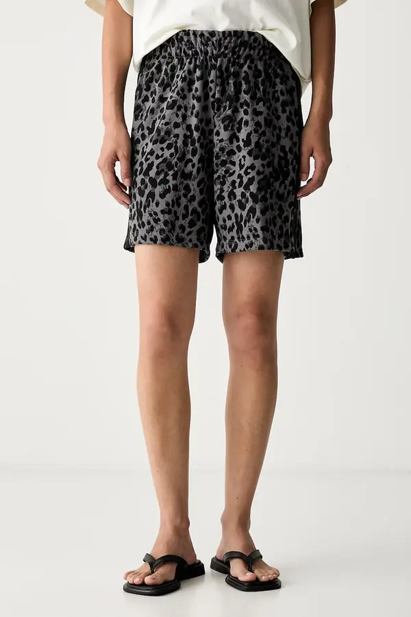 adidas adidas trenirka kratke hlače ženske z bombažem Leopard Pack