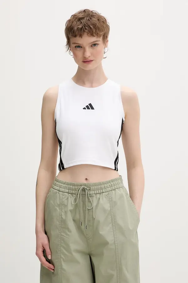 adidas Adidas ženski crop top bombažen z elastanom Essentials