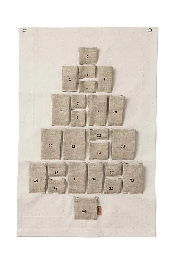 Ferm Living Adventni koledar za otroke ferm LIVING Pine Christmas Calendar