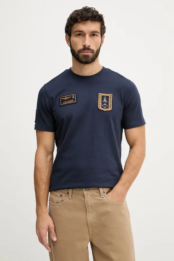 Aeronautica Militare Aeronautica Militare Bombažna kratka majica Aeronautica Militare