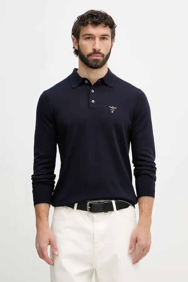 Aeronautica Militare Aeronautica Militare pulover moški volnen