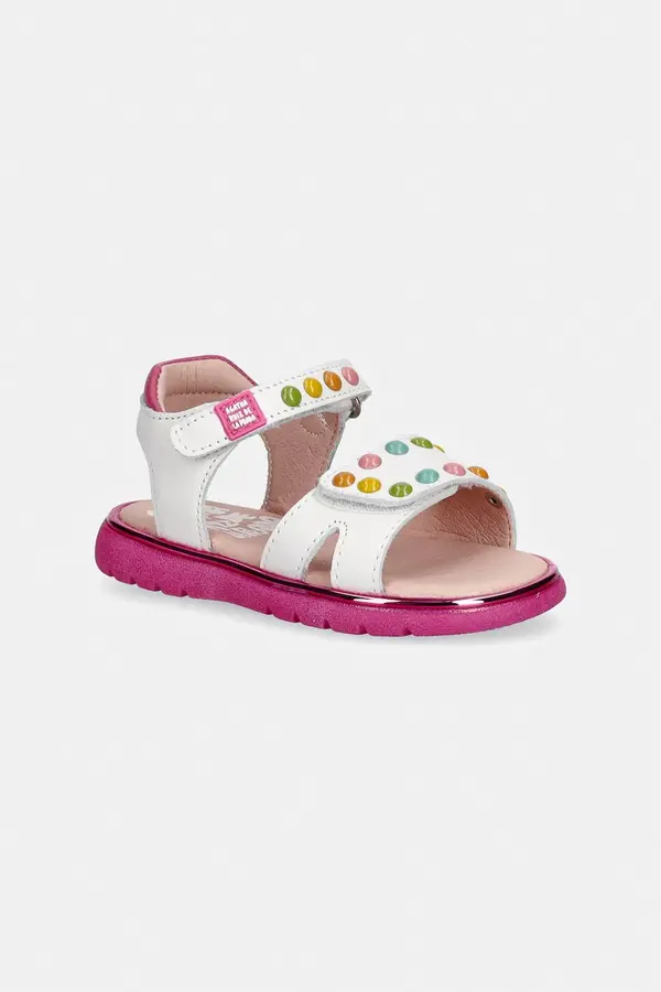Agatha Ruiz de la Prada Agatha Ruiz de la Prada otroški usnjeni sandali