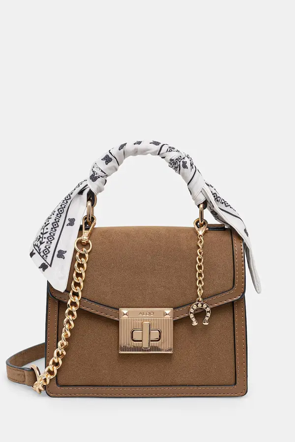 Aldo Aldo crossbody torbica ženska iz imitacije semiša CALOBAREL