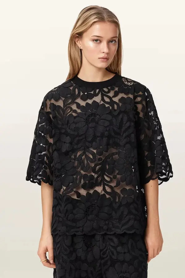 AllSaints AllSaints bluza ženska čipkasta AMELIE