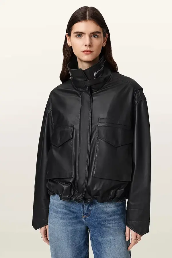 AllSaints AllSaints bomber jakna ženska usnjena