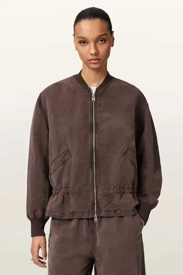 AllSaints AllSaints bomber jakna ženska z lanom SOFI