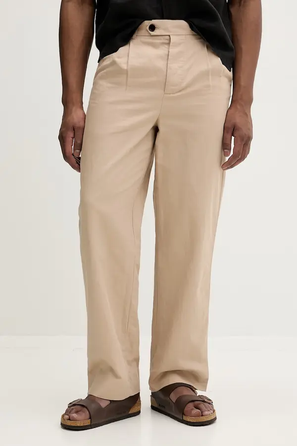 AllSaints AllSaints chino hlače moške lanene ROLAND