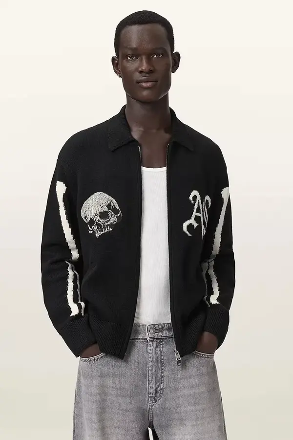 AllSaints AllSaints kardigan moški bombažen ADRIAN