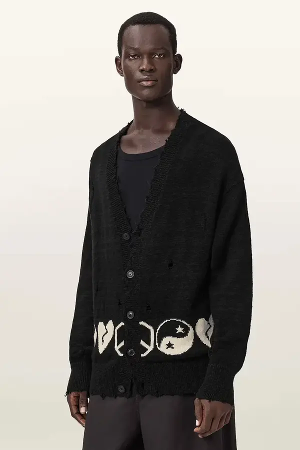 AllSaints AllSaints kardigan moški bombažen TABUA