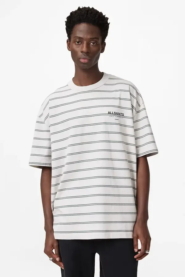 AllSaints AllSaints kratka majica moška bombažna UNDERGRND STRIPE SS