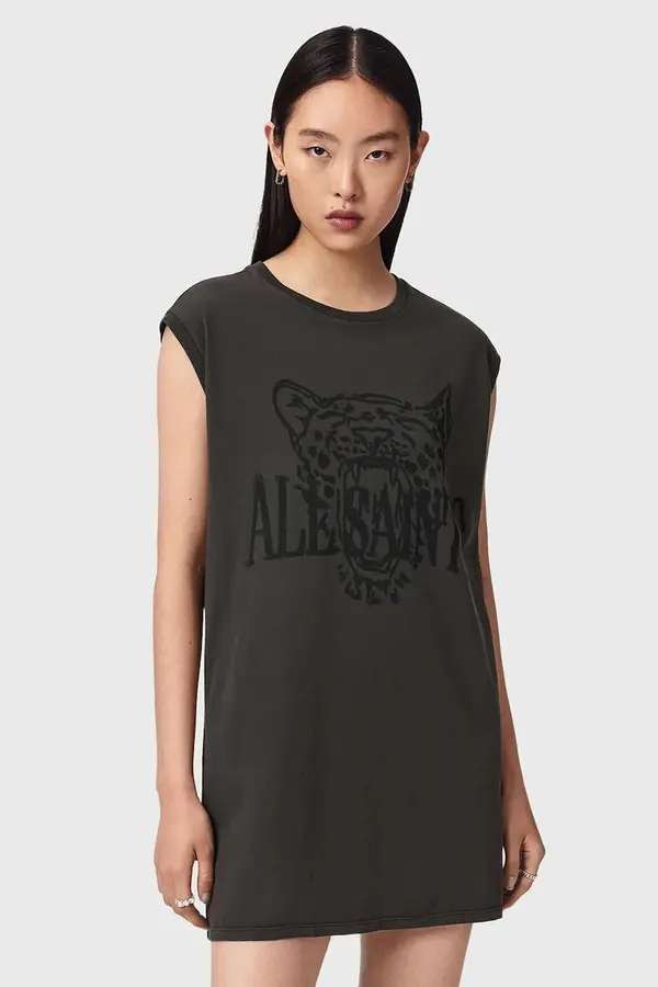 AllSaints AllSaints obleka bombažna WILD