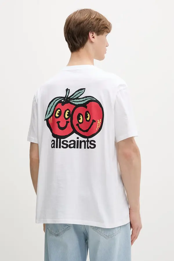 AllSaints AllSaints osnovna kratka majica moška bombažna MUTUAL