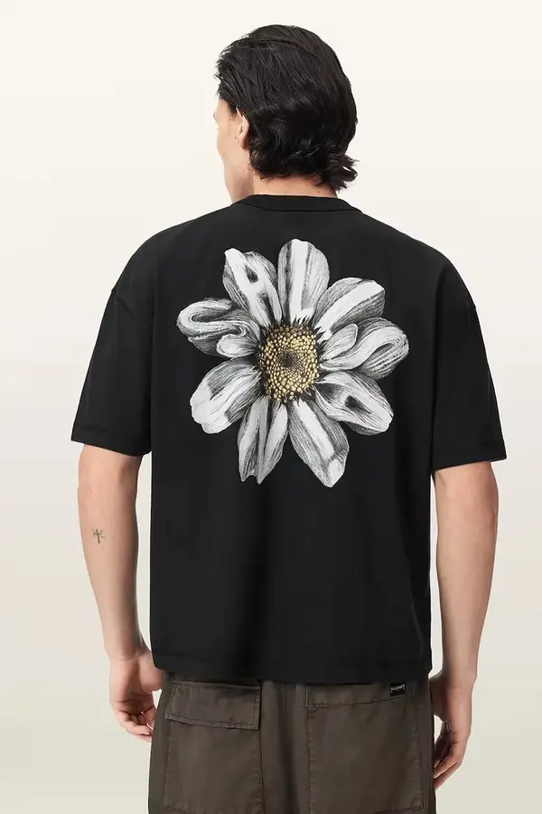 AllSaints AllSaints oversize kratka majica moška bombažna PETALS