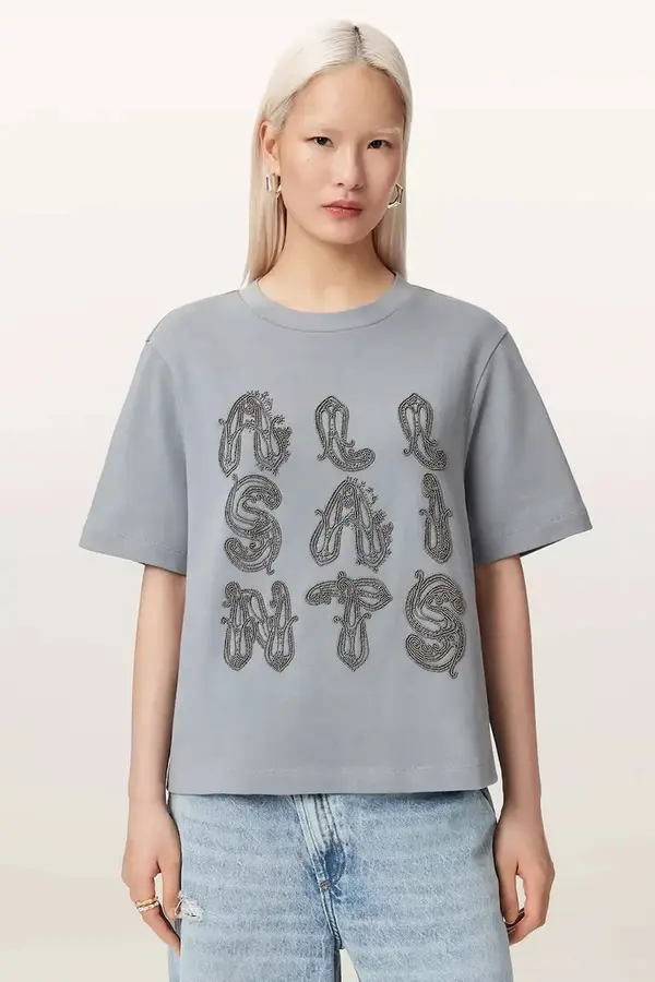 AllSaints AllSaints oversize kratka majica ženska bombažna ELLA