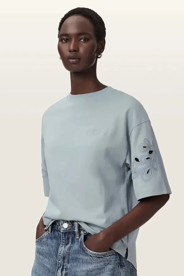 AllSaints AllSaints oversize kratka majica ženska bombažna LOLA