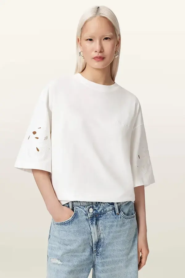 AllSaints AllSaints oversize kratka majica ženska bombažna LOLA