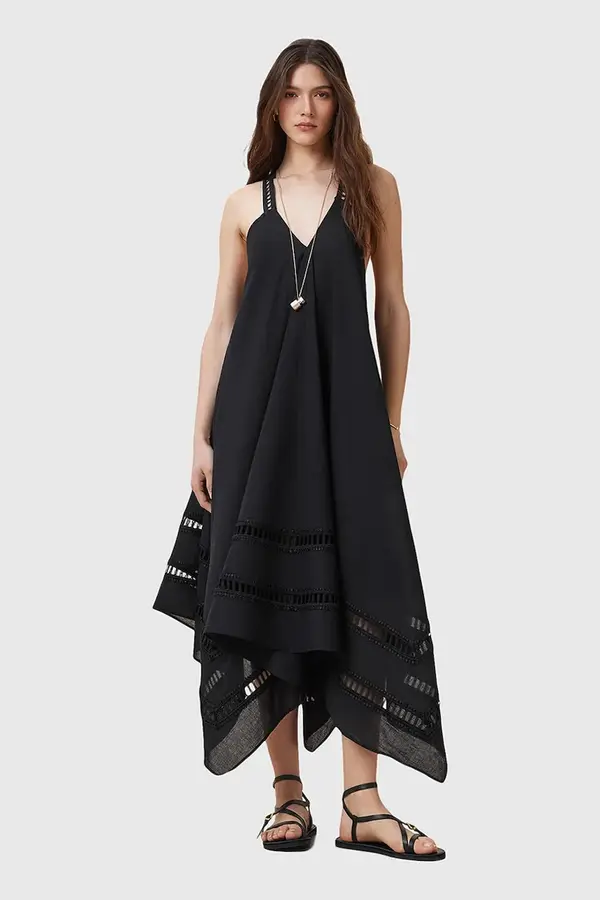 AllSaints AllSaints poletna obleka bombažna LIL