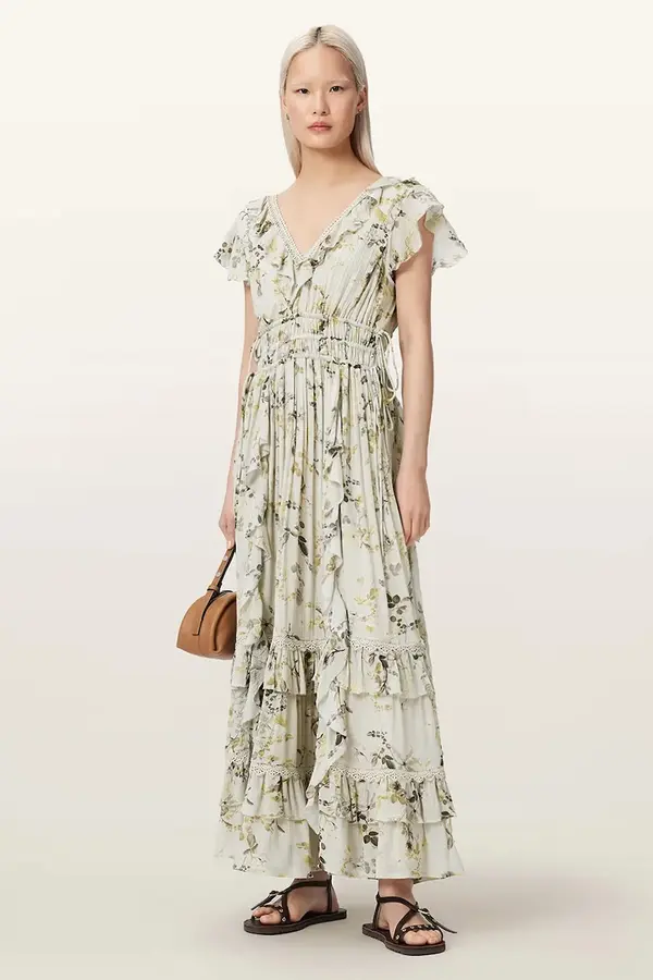 AllSaints AllSaints poletna obleka viskozna CANTO