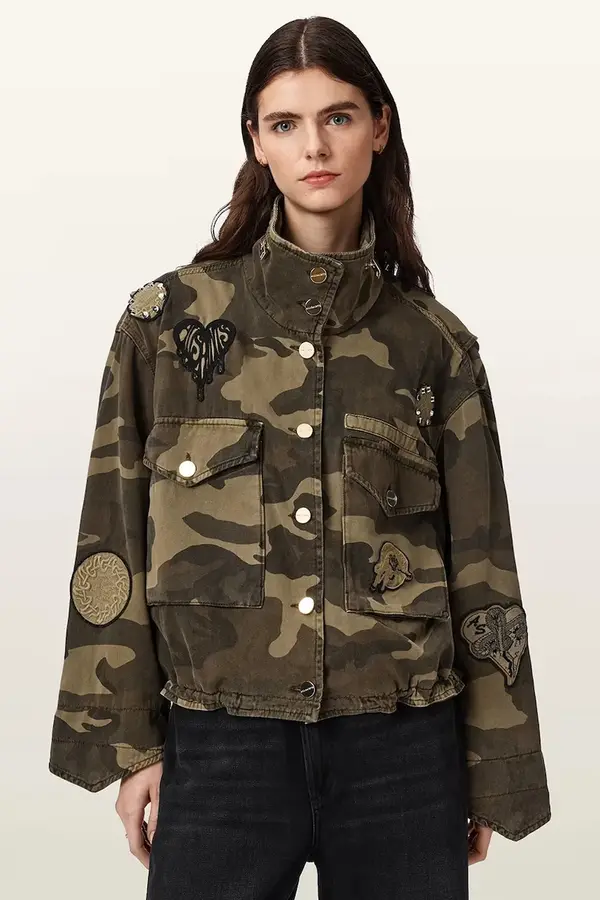 AllSaints AllSaints prehodna jakna ženska bombažna CLAY
