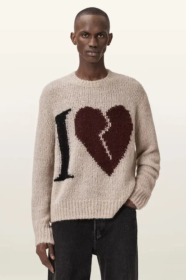 AllSaints AllSaints pulover moški volnen LOVER KNIT