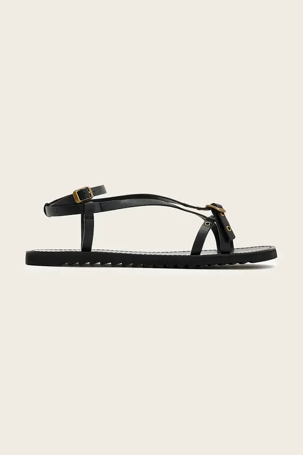 AllSaints AllSaints sandali z odprto peto ženski usnjeni Tyla Eyelet Sandal