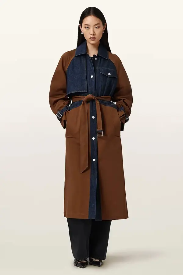 AllSaints AllSaints trenčkot ženski z bombažem DAYLY TRENCH
