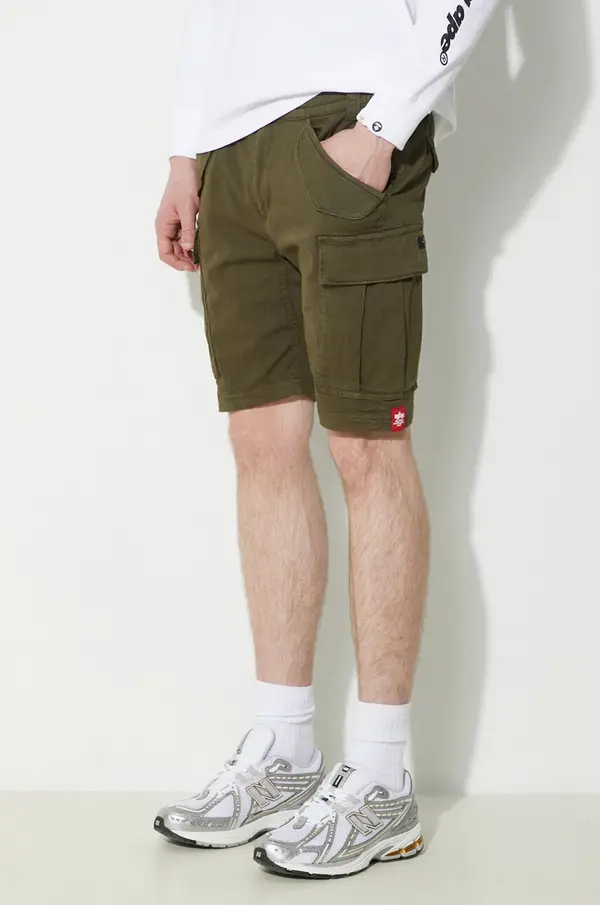 Alpha Industries Alpha Industries cargo kratke hlače moške bombažne z elastanom Airman