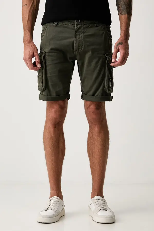 Alpha Industries Alpha Industries cargo kratke hlače moške bombažne z elastanom