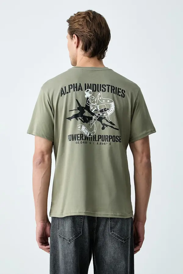 Alpha Industries Alpha Industries kratka majica moška bombažna Noseart Backprint