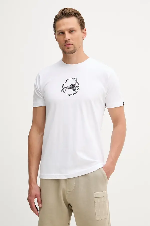 Alpha Industries Alpha Industries kratka majica moška bombažna US Scorpion Backprint