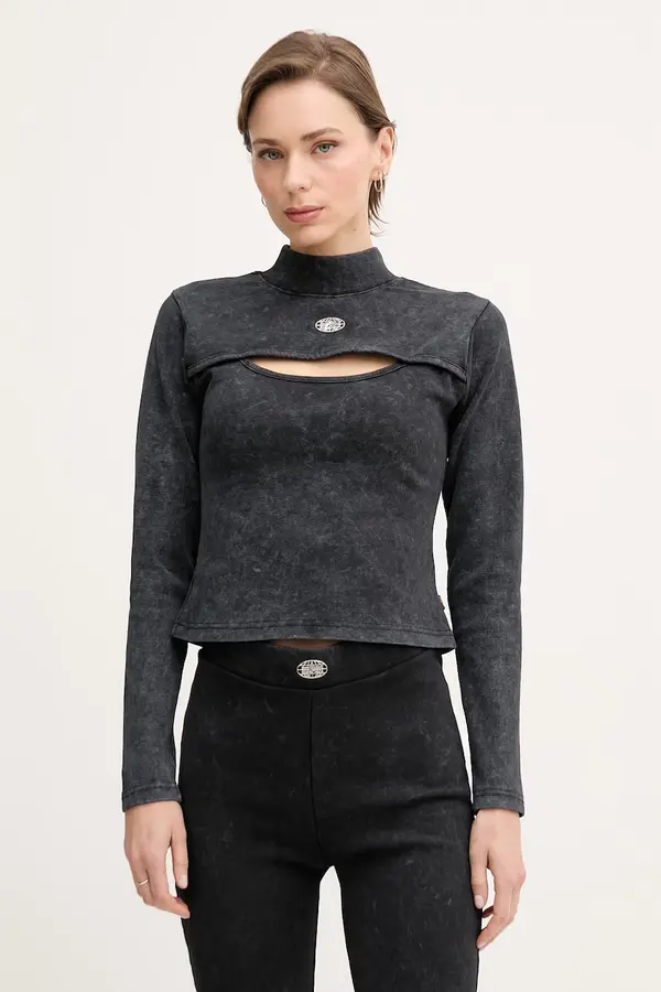 Alpha Industries Alpha Industries majica ženska bombažna z elastanom World Cut Out Longsleeve W