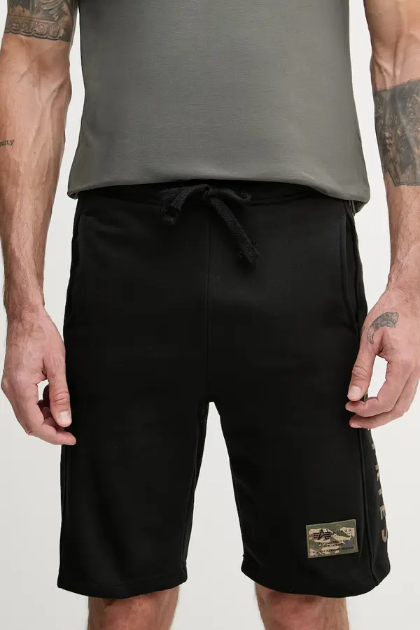Alpha Industries Alpha Industries Trenirka kratke hlače moške z bombažem Camo Jogger Shorts