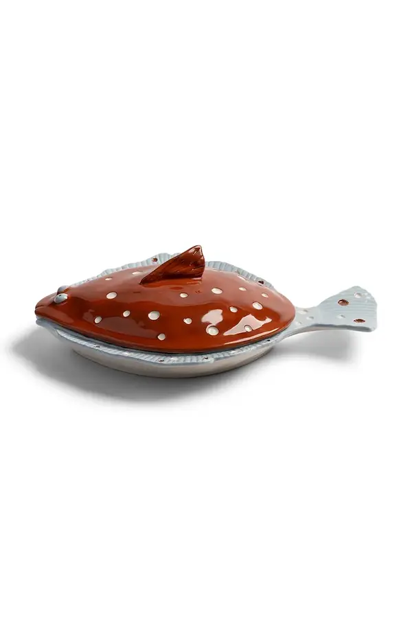 &k amsterdam &k amsterdam Servirni krožnik za serviranje iz kamenine 29,5 x 21 x 9 cm