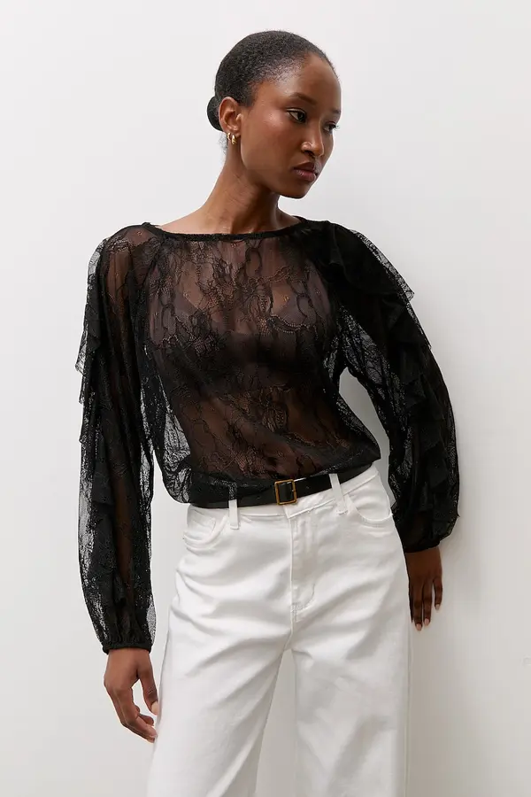 Answear.LAB Answear.LAB bluza ženska čipkasta