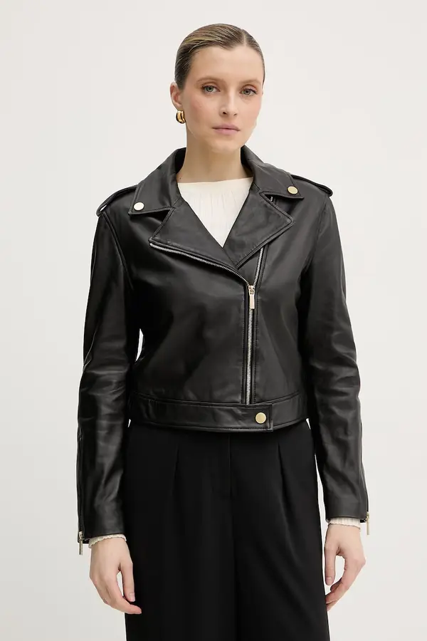 Armani Exchange Armani Exchange bikerska jakna ženska usnjena