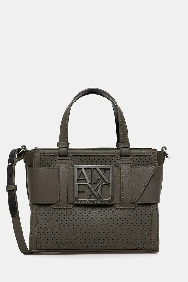 Armani Exchange Armani Exchange crossbody torbica ženska iz umetnega usnja