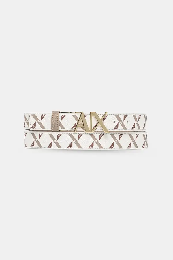 Armani Exchange Armani Exchange dvostranski pas ženski iz umetnega usnja