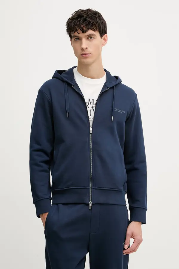 Armani Exchange Armani Exchange jopica s kapuco moška bombažna