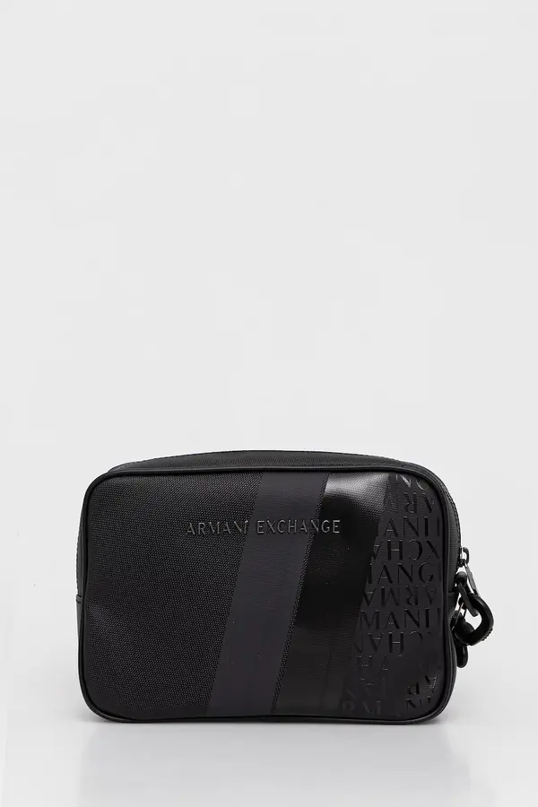 Armani Exchange Armani Exchange Kozmetična torbica moška iz umetnega usnja
