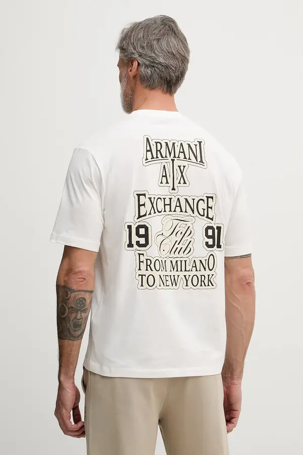 Armani Exchange Armani Exchange kratka majica moška bombažna