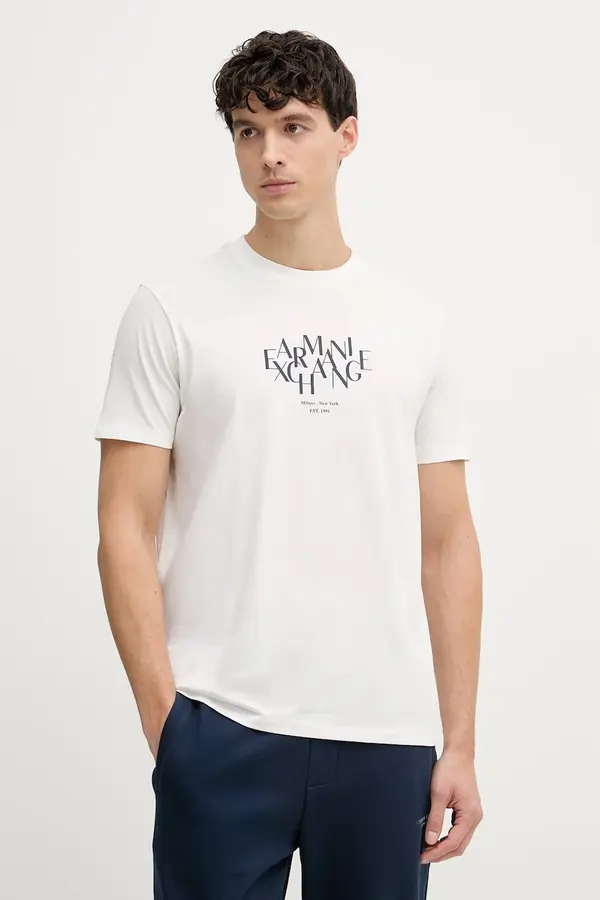 Armani Exchange Armani Exchange kratka majica moška bombažna