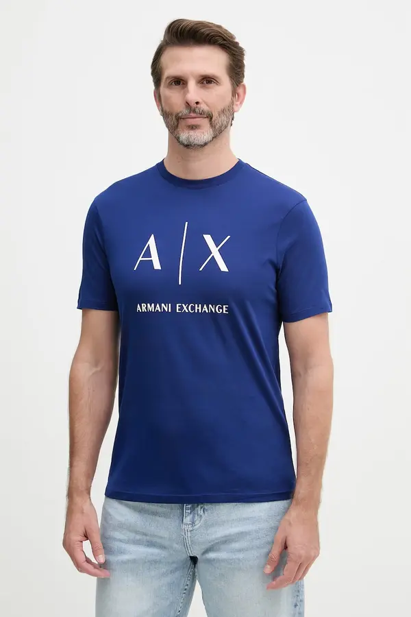 Armani Exchange Armani Exchange kratka majica moška bombažna