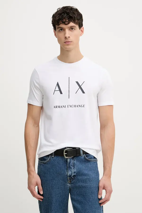 Armani Exchange Armani Exchange kratka majica moška bombažna