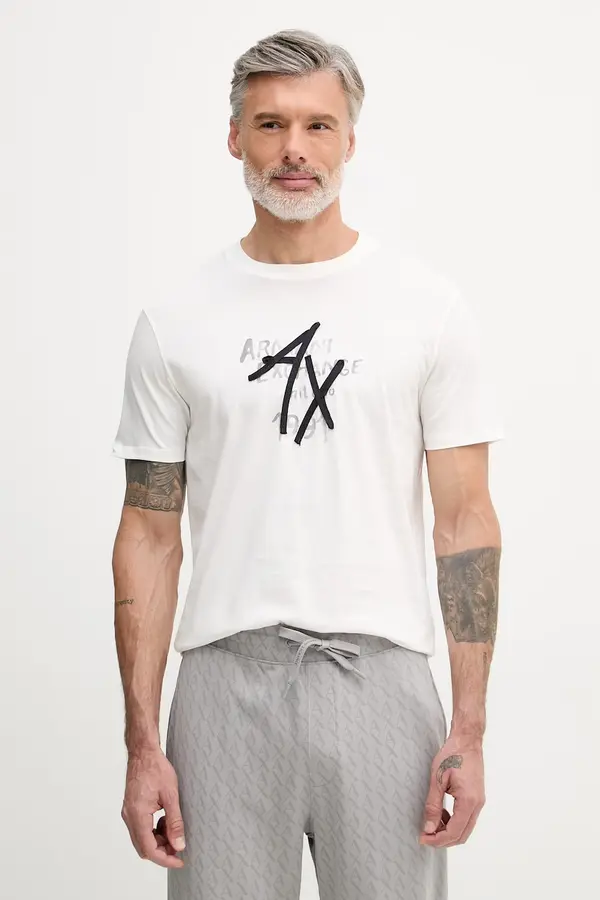 Armani Exchange Armani Exchange kratka majica moška bombažna
