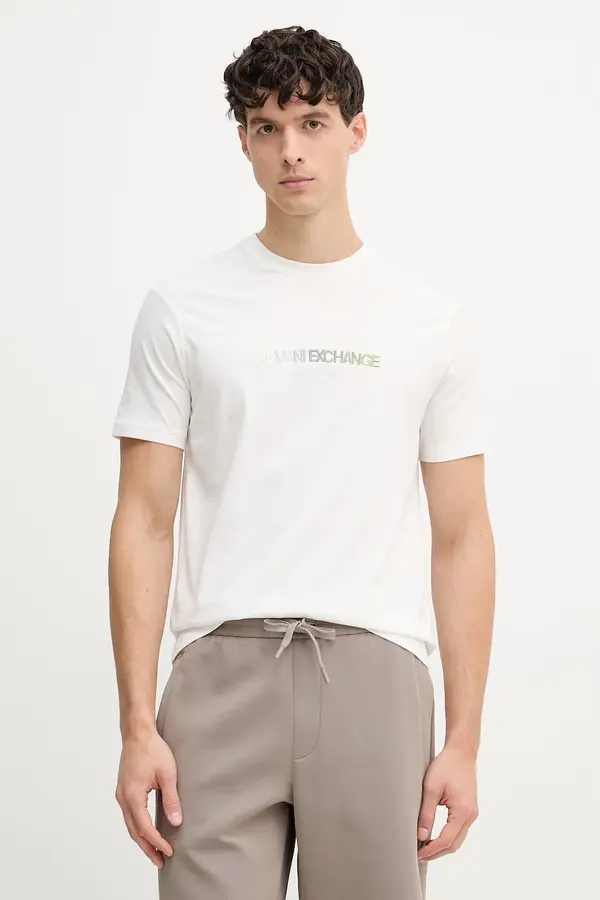 Armani Exchange Armani Exchange kratka majica moška bombažna