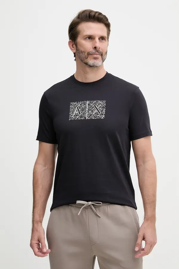 Armani Exchange Armani Exchange Kratka majica moška bombažna